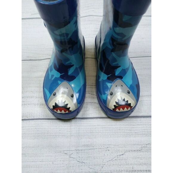 6C Stephen Joseph Shark Rubber Boots - Picture 3 of 8